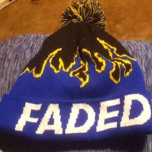 Faded winter hat